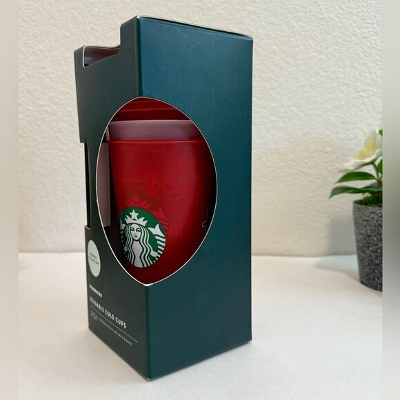 Starbucks SDSU Red/White Tumbler Set, 3 Cups, 3 Lids, 3 Reusable Straws, New - Picture 3 of 9